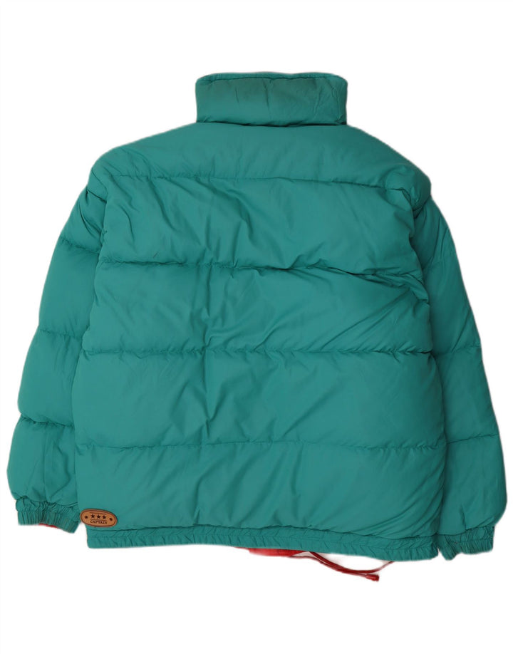 Vintage Herren Kapuzen-Wendejacke UK 38 Medium Mehrfarbig Winter