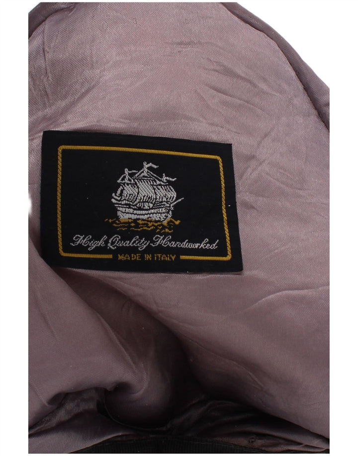 Vintage Herren Schiebermütze Mittelgrau Herringbone Classic