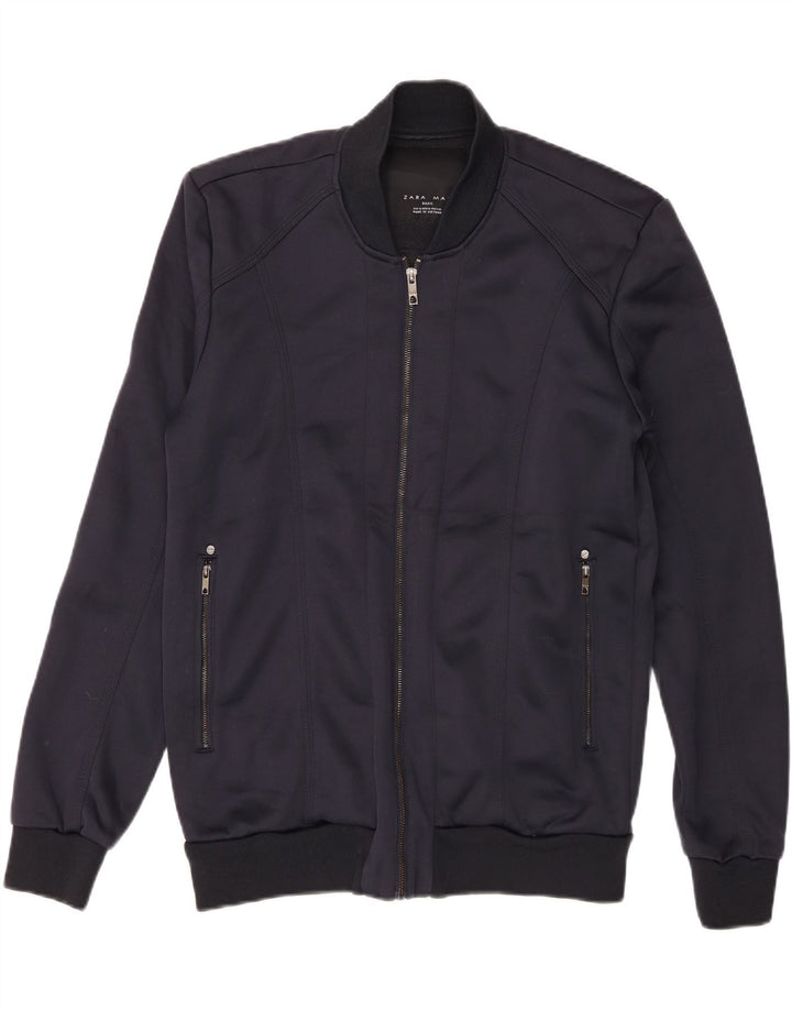 Zara Herren Bomberjacke UK 42 XL Marineblau