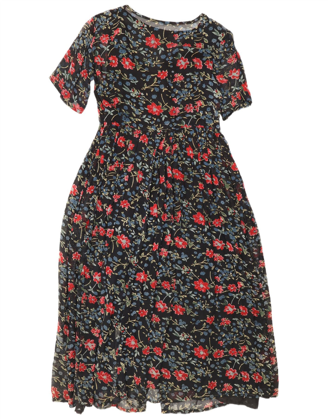 Coocoon Damen Maxikleid UK 10 Small Schwarz geblümt
