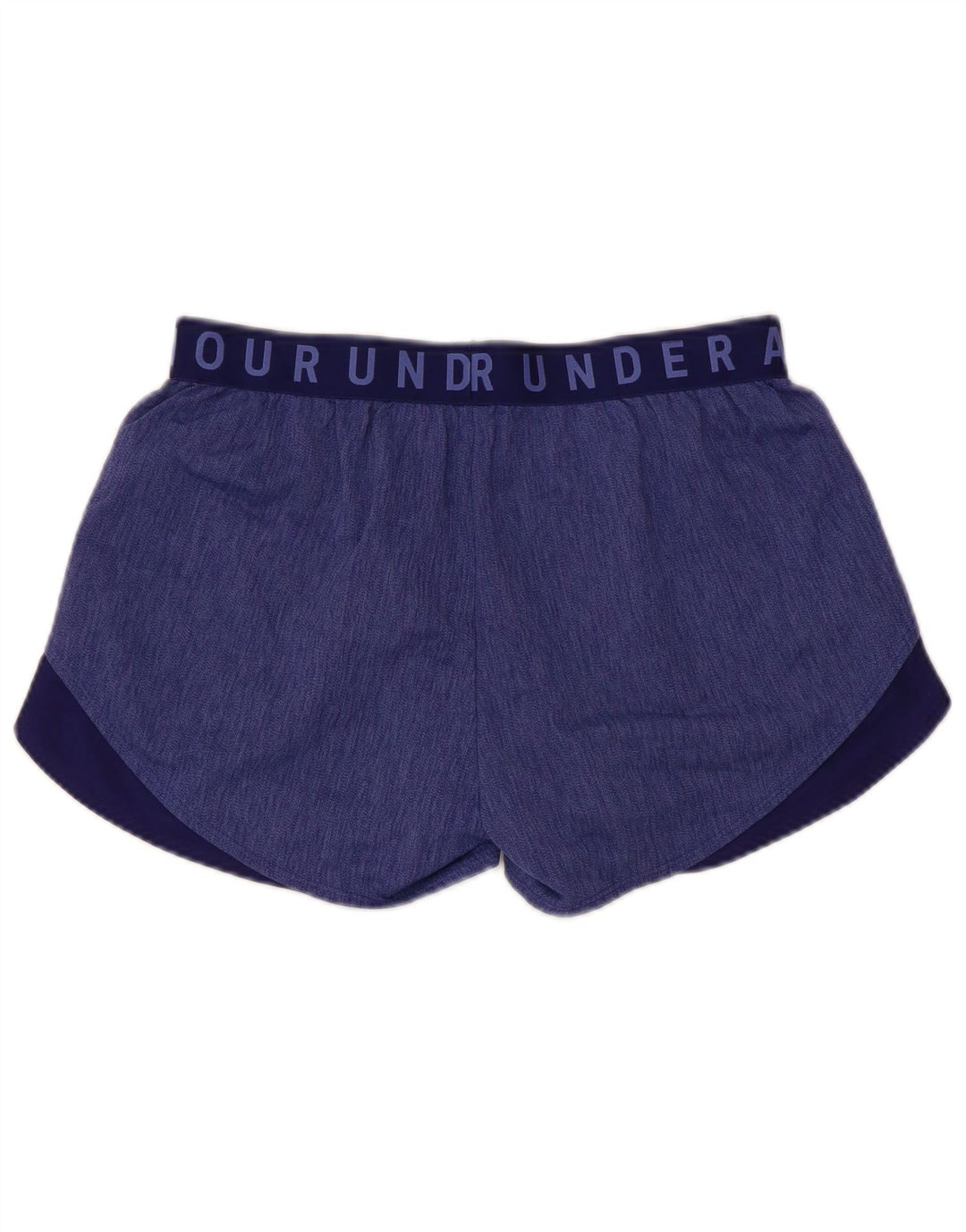 Under Armour Damen Graphic Sport Shorts Mittelblaues Colourblock-Polyester