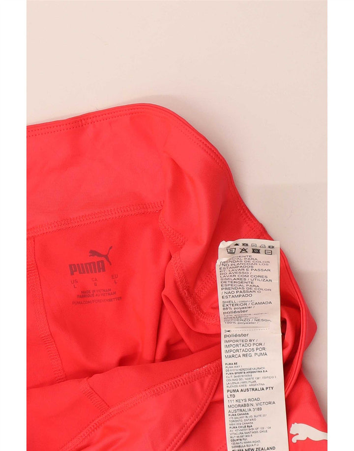 Puma Damen Capri-Leggings UK 16 Large Rot Polyester