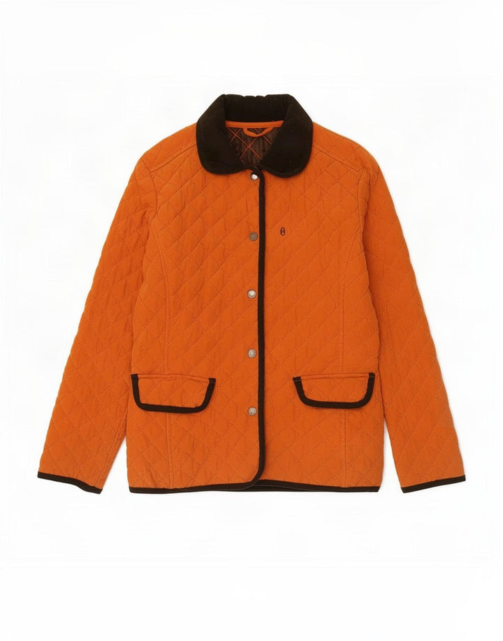 Conte of Florence Damen Steppjacke IT 44 Mittelorange Polyester