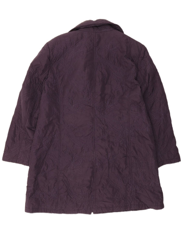 Marks & Spencer Damen Autograph Mantel UK 18 XL Lila Polyester