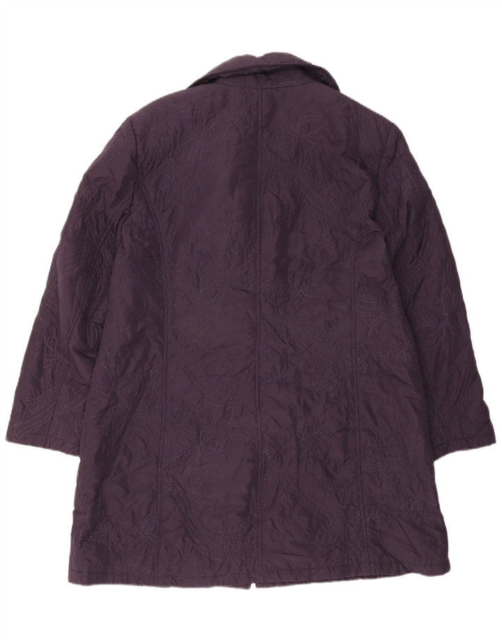 Marks & Spencer Damen Autograph Mantel UK 18 XL Lila Polyester