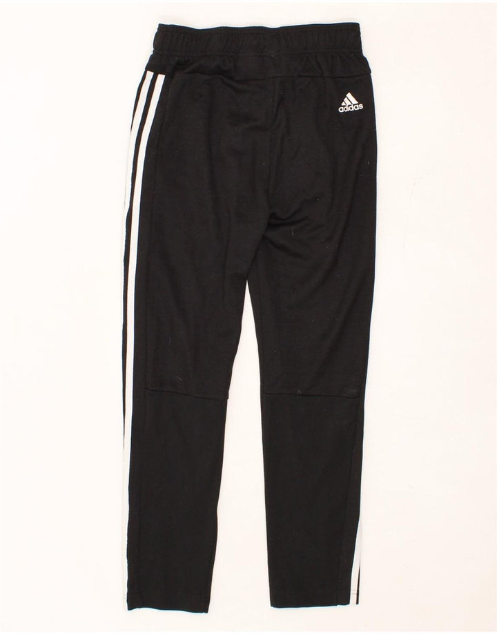 ADIDAS Boys Tracksuit Trousers 11-12 Years  Black Polyester Vintage Adidas and Second-Hand Adidas from Messina Hembry 