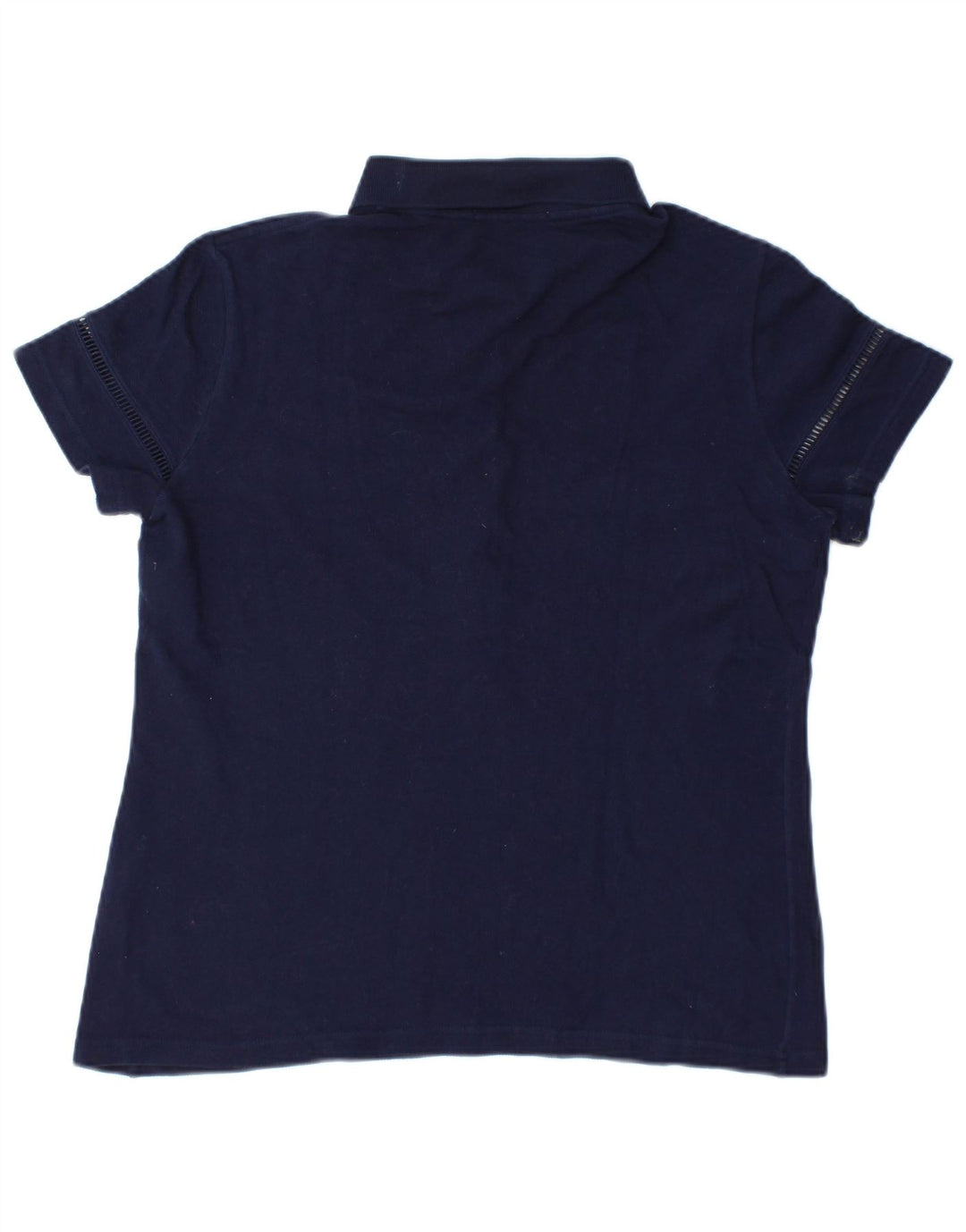 Lacoste Damen Poloshirt Größe 46 XL Marineblaue Baumwolle