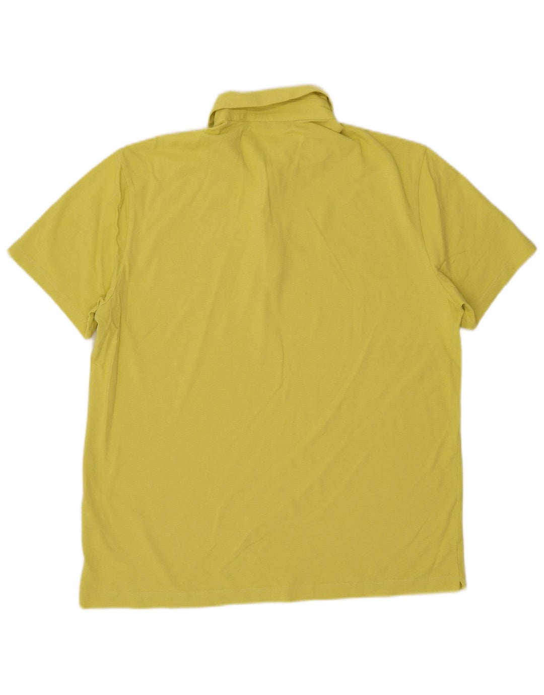 Massimo Dutti Herren-Poloshirt, große gelbe Baumwolle