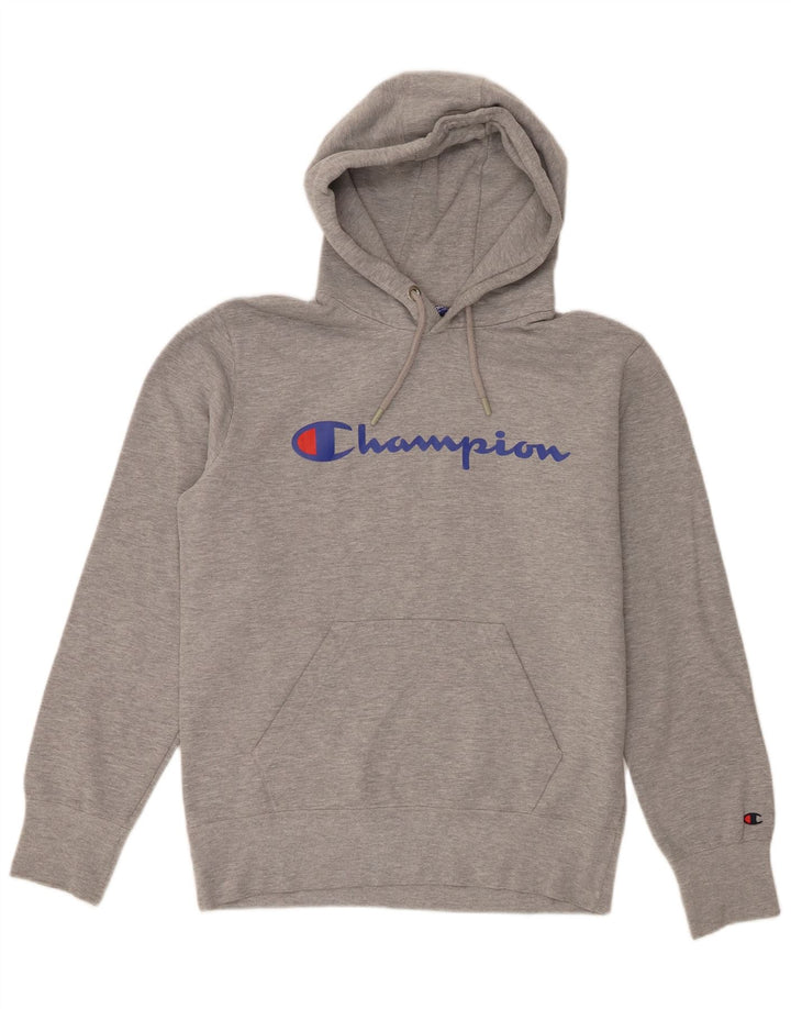 Champion Herren-Kapuzenpullover mit Grafik, mittelgrau gefleckt