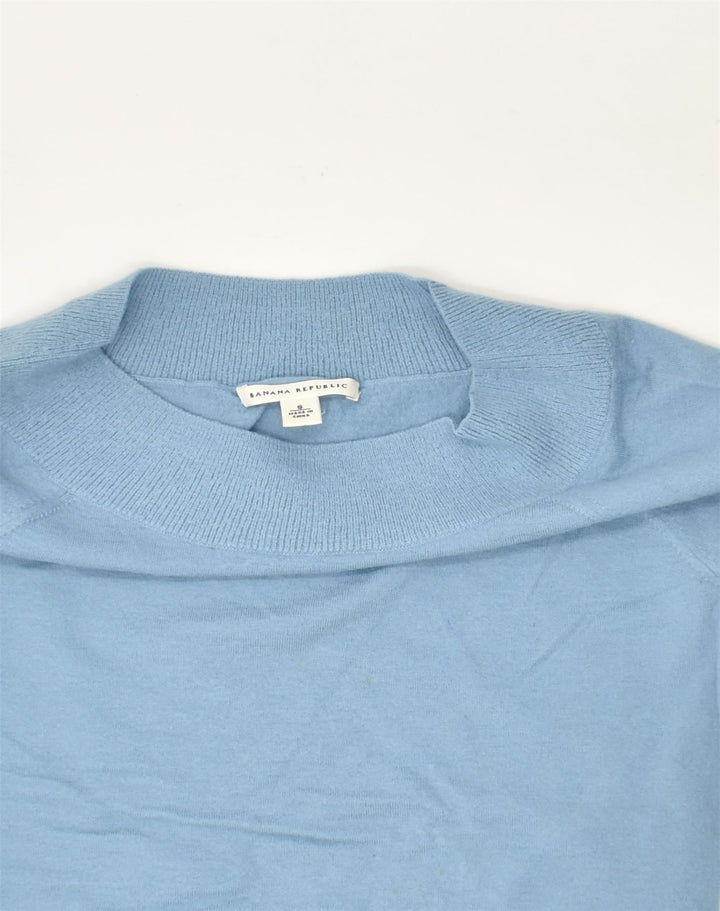 BANANA REPUBLIC Womens Boat Neck Jumper Sweater UK 10 Small Blue | Vintage Banana Republic | Thrift | Second-Hand Banana Republic | Used Clothing | Messina Hembry 