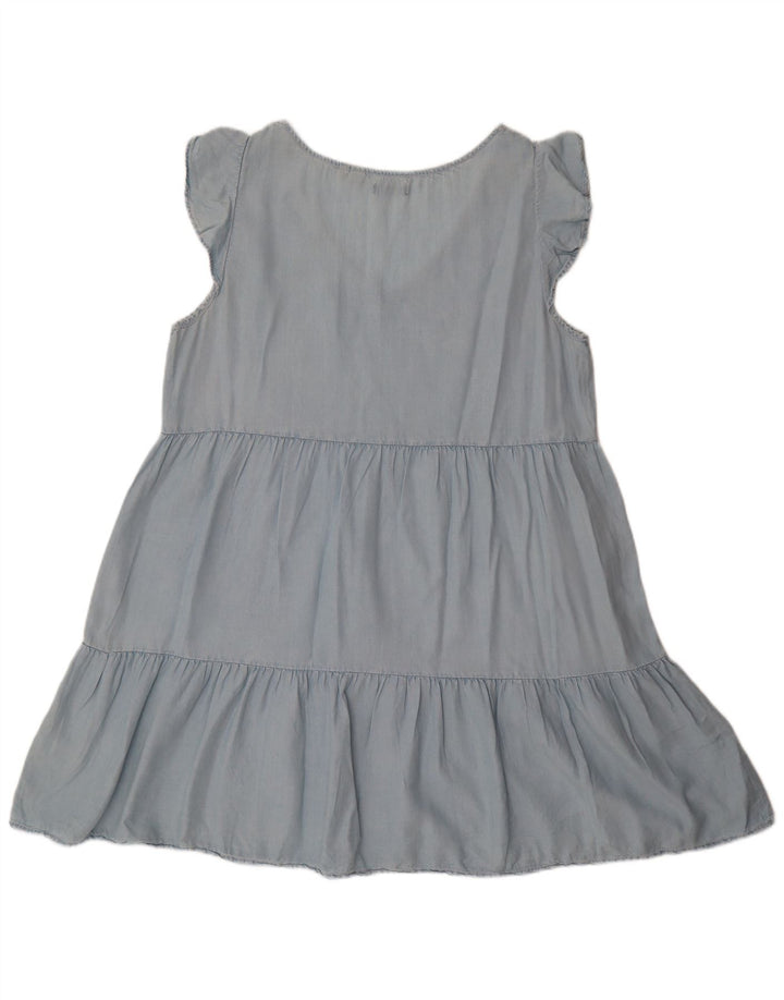 SUPERDRY A-Linien-Kleid für Damen, UK 14, mittelblaues Lyocell