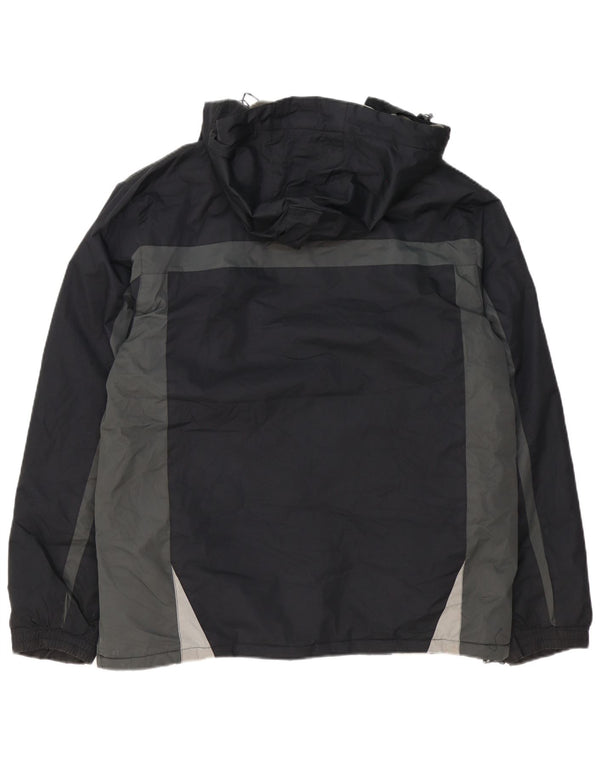 Mountain Warehouse Herren-Windbreaker-Jacke, UK 40, Größe L, Schwarz, Farbblock