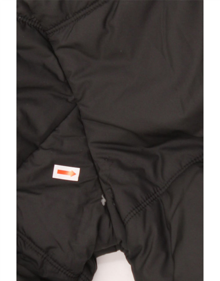 JACK WOLFSKIN Wattierte Herrenjacke mit Kapuze, UK 40, Mittelschwarz, Polyester