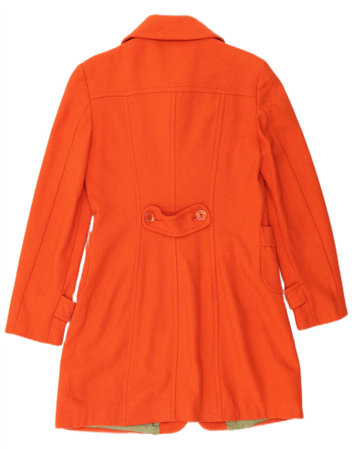 SISLEY Damen Mantel IT 42 Mittelorange Wolle