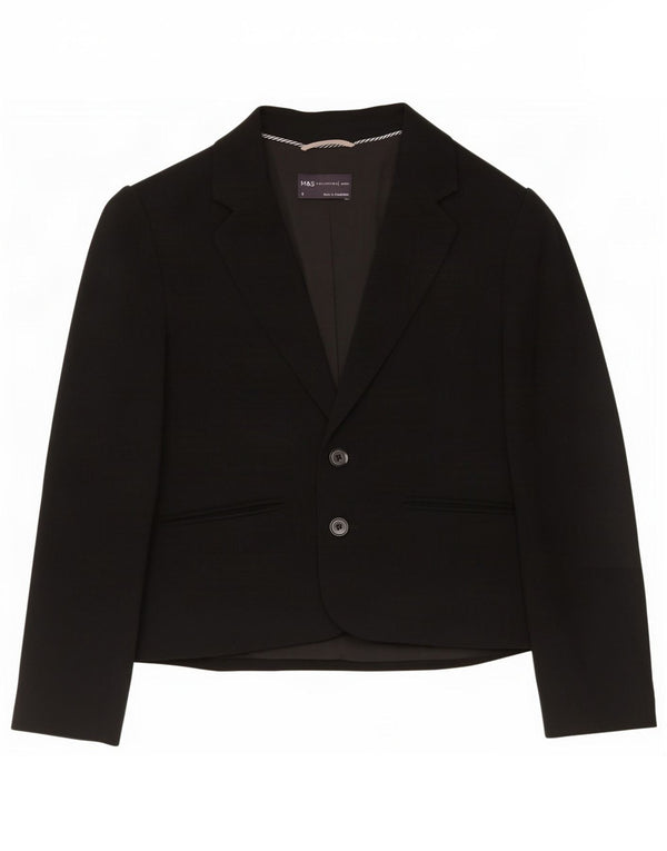 Marks & Spencer Damen 2-Knopf-Blazerjacke UK 6 XS Schwarz Polyester