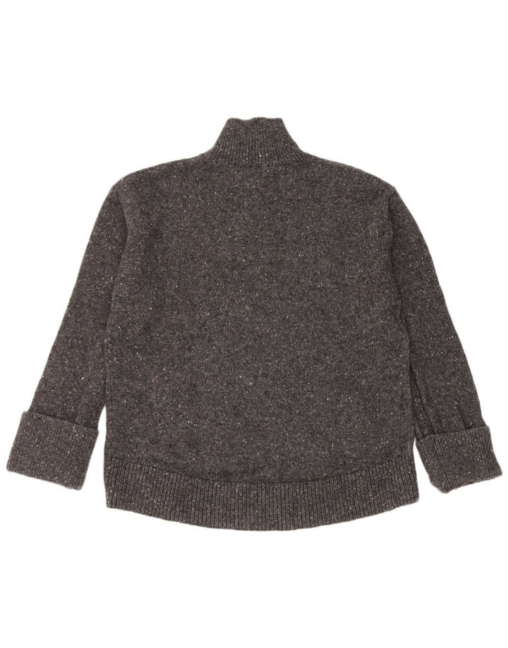 John Lewis Rollkragenpullover für Damen, UK 12, mittelgrau gefleckte Wolle