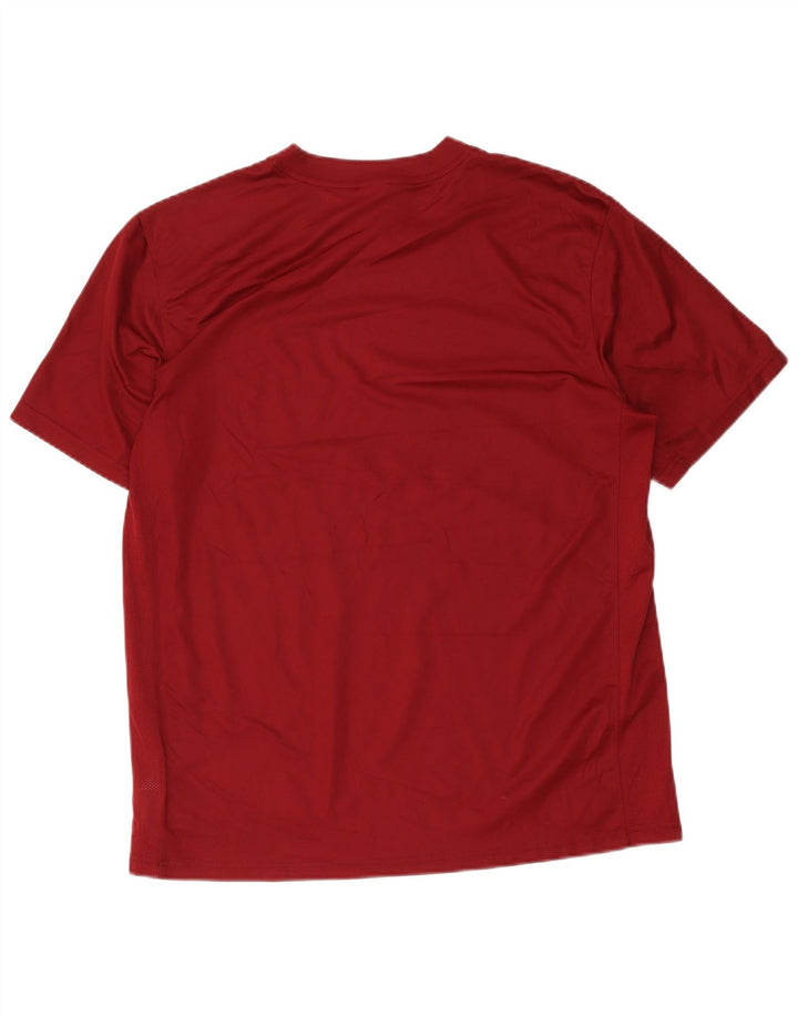 Nike Herren Dri Fit T-Shirt Top XL Burgund Polyester