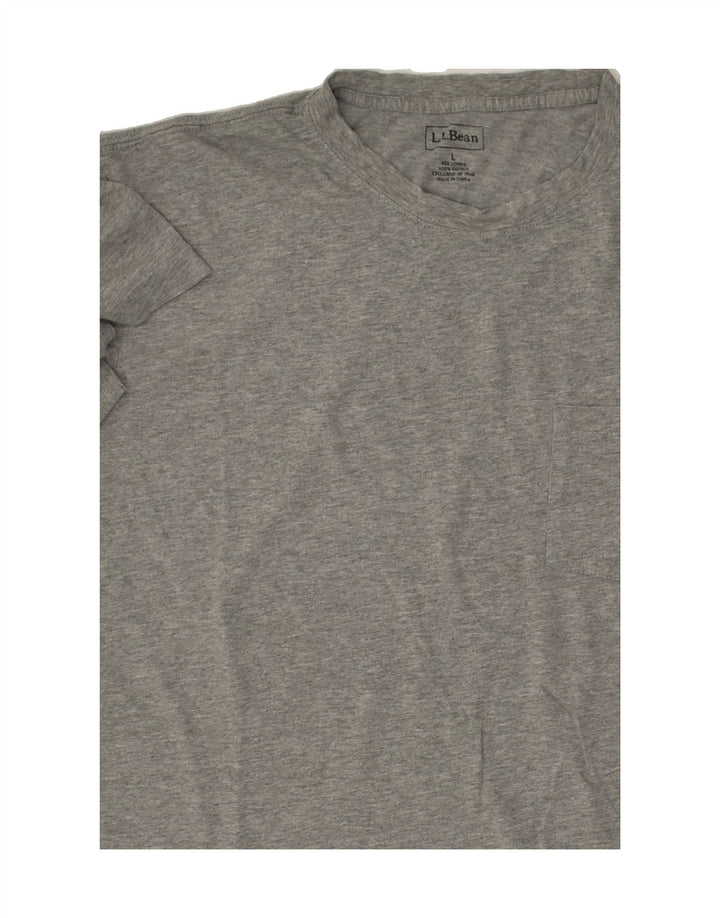 L.L.BEAN Womens T-Shirt Top UK 14 Large Grey Cotton | Vintage L.L.Bean | Thrift | Second-Hand L.L.Bean | Used Clothing | Messina Hembry 