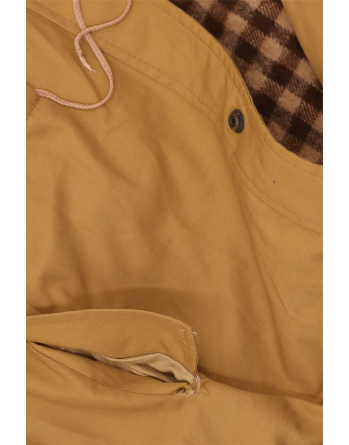 Vintage Herren Kapuzenparka Jacke UK 38 Medium Beige