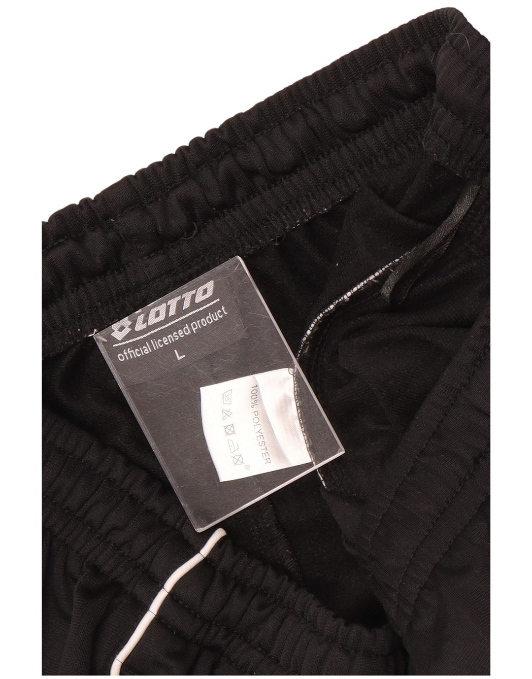 Lotto Herren-Trainingshose, Jogginghose, Größe L, Schwarz, Polyester