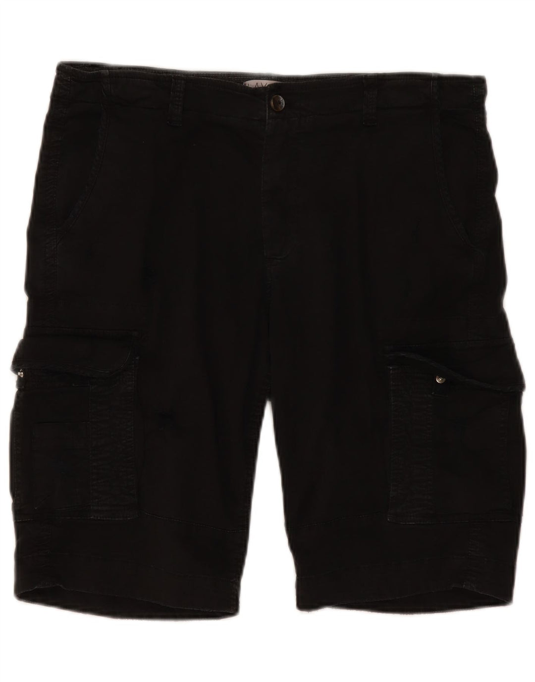 Vintage Herren Cargo Shorts IT 50 Large W38 Schwarze Baumwolle