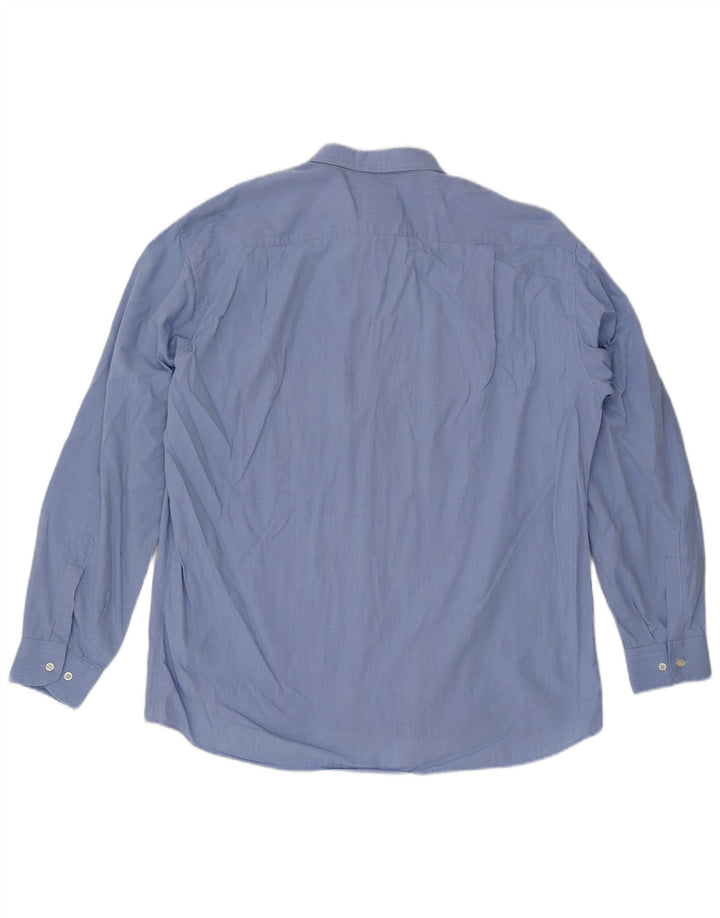 Roccobarocco Herrenhemd, groß, aus blauer Baumwolle