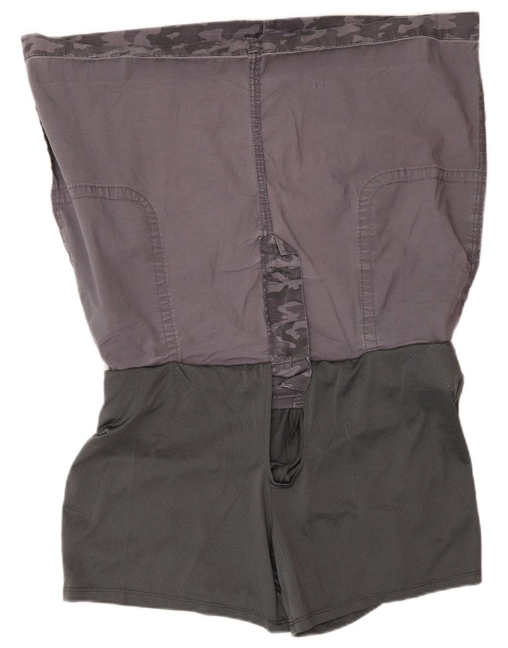 LEE Damen Skort US 14 XL Graue Camouflage-Baumwolle