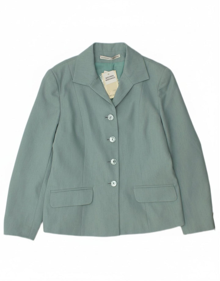 St. Bernard Damen-Blazerjacke mit 4 Knöpfen, UK 14, Mittelgrün, Polyester