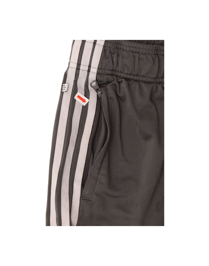 ADIDAS Boys Tracksuit Trousers Joggers 13-14 Years  Grey Polyester