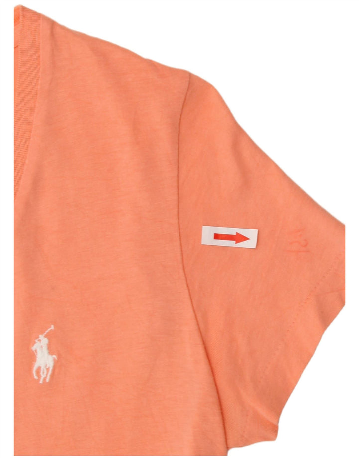 Polo Ralph Lauren Damen T-Shirt Top Small Orange Baumwolle