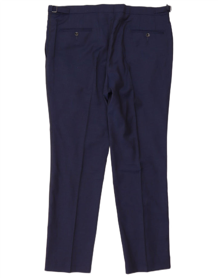 Marks & Spencer Herren Autograph Slim Anzughose W38 L31 Marineblau