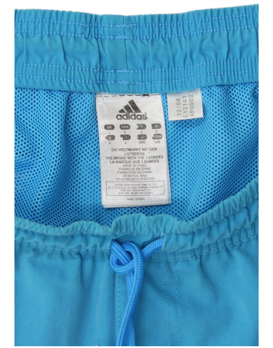 Adidas Herren-Badeshorts, groß, blau, Polyester