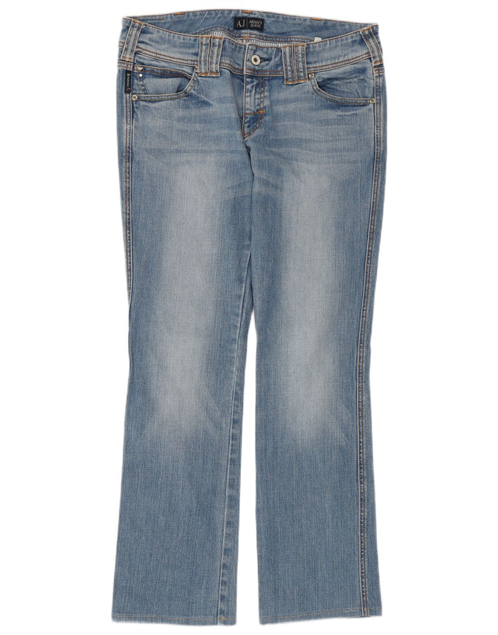 ARMANI Damen Straight Jeans W29 L30 Blau