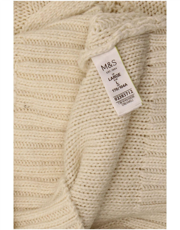 Marks & Spencer Damen-Pullover mit Rollkragen, Gr. 40, Gr. Off White