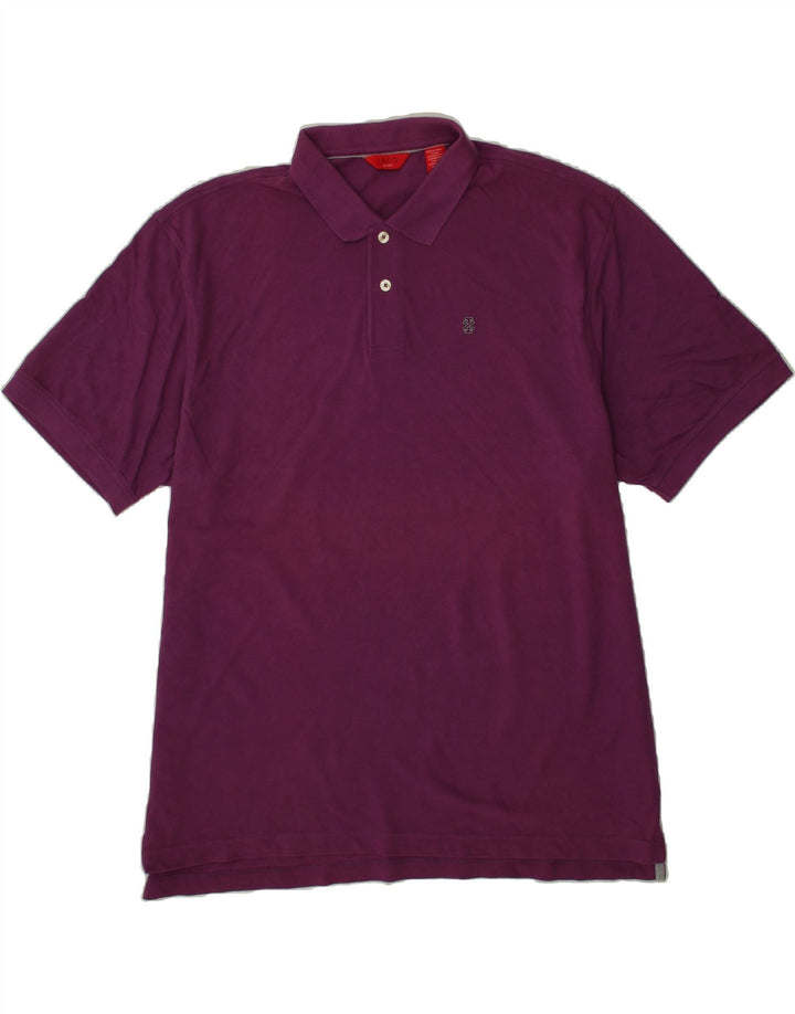 IZOD Mens Polo Shirt XL Purple Cotton Vintage Izod and Second-Hand Izod from Messina Hembry 