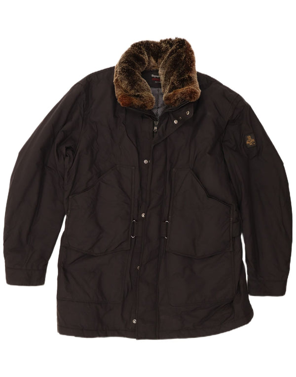 Refrigiwear Herren-Windbreakerjacke mit regulärer Passform, UK 44 2XL, schwarzes Nylon