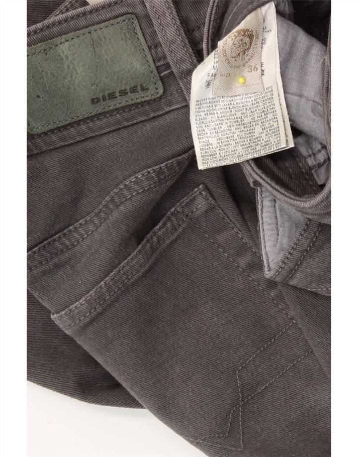 Diesel Herren Slim Jeans W36 L34 Graue Baumwolle