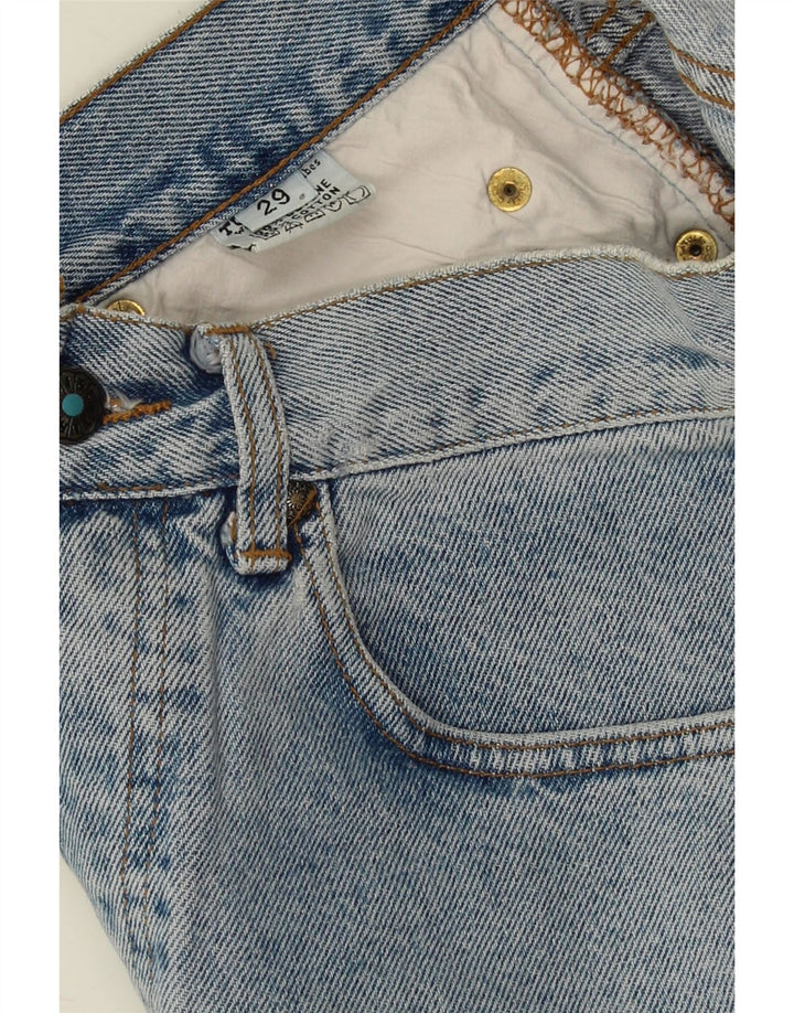 VINTAGE Womens Denim Shorts W29 Medium Blue Cotton Vintage Vintage and Second-Hand Vintage from Messina Hembry 