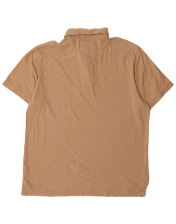 Crew Clothing Herren Poloshirt XL Beige Baumwolle