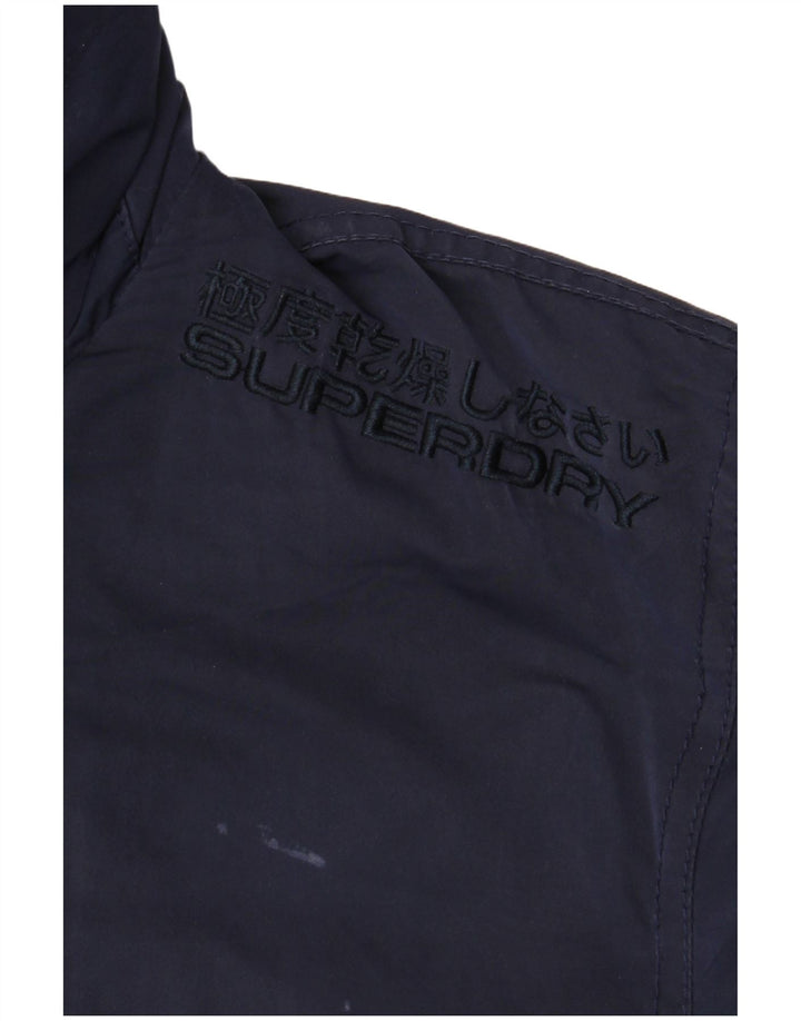 Superdry Herren Bomberjacke UK 40 Large Marineblau Polyester