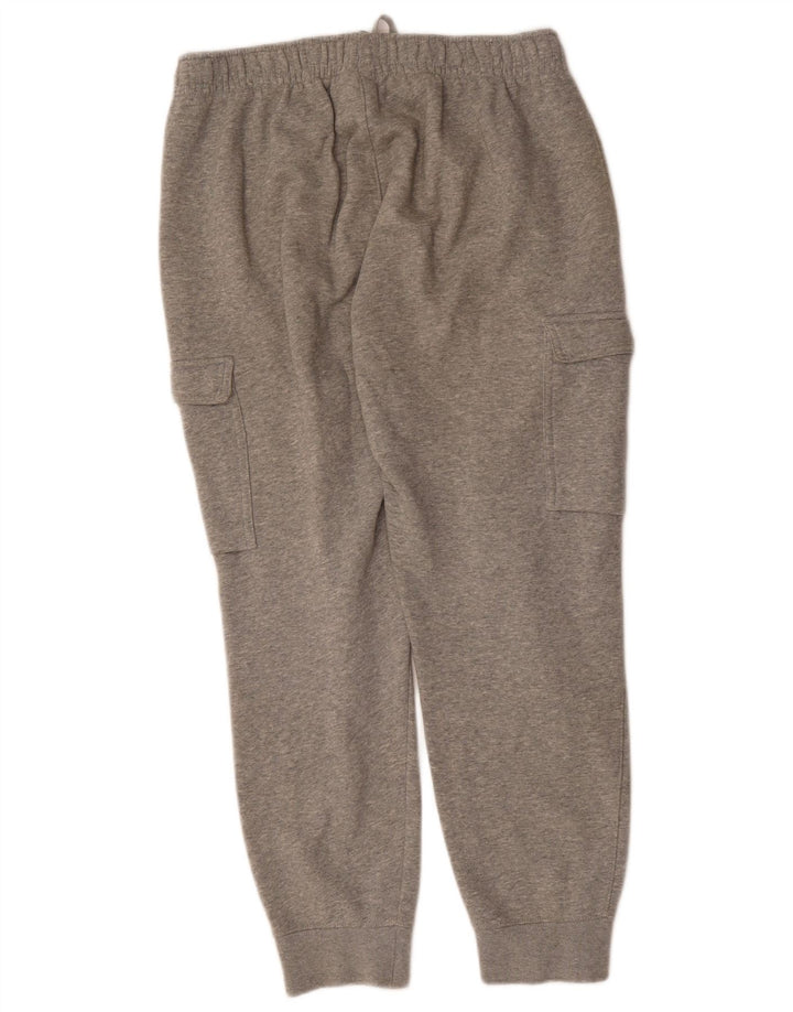 NIKE Mens Crop Cargo Tracksuit Trousers Joggers Medium Grey Flecked Cotton
