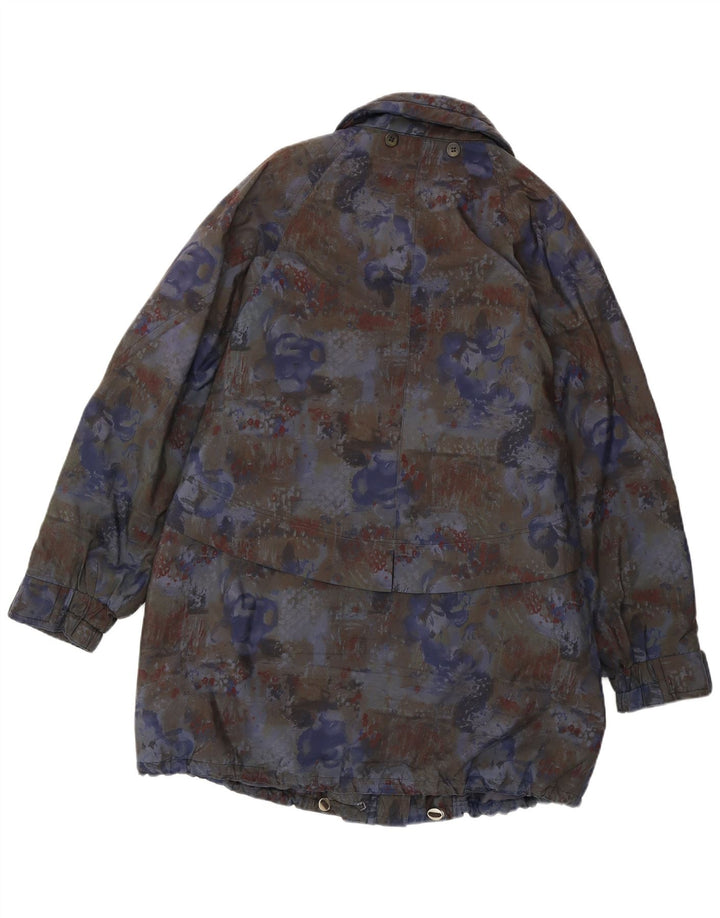 YOUR SIXTH SENSE Damen-Windbreaker-Mantel UK 12 Medium Mehrfarbig mit Blumenmuster