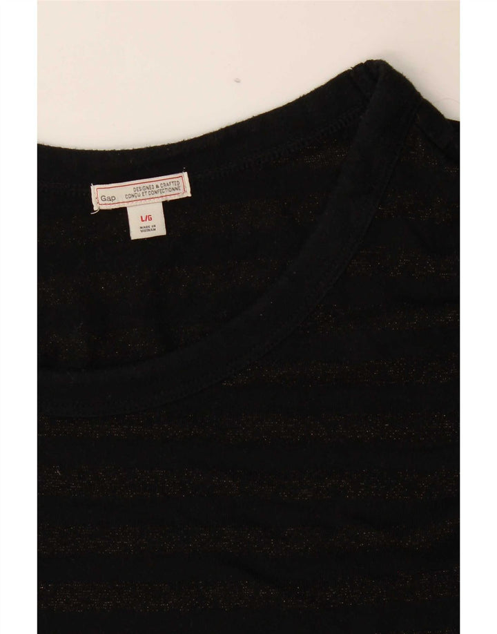 Gap Damen-Top, 3/4-Ärmel, UK-Größe 40, Größe L, Schwarz
