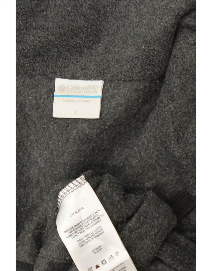 COLUMBIA Herren Fleecejacke UK 40 Large Grau Polyester