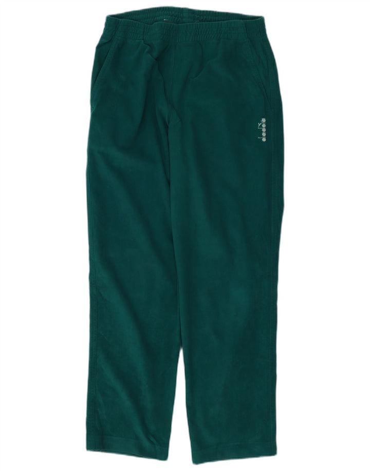 Diadora Herren-Trainingshose aus Velours, UK 38, mittelgrün, Polyester