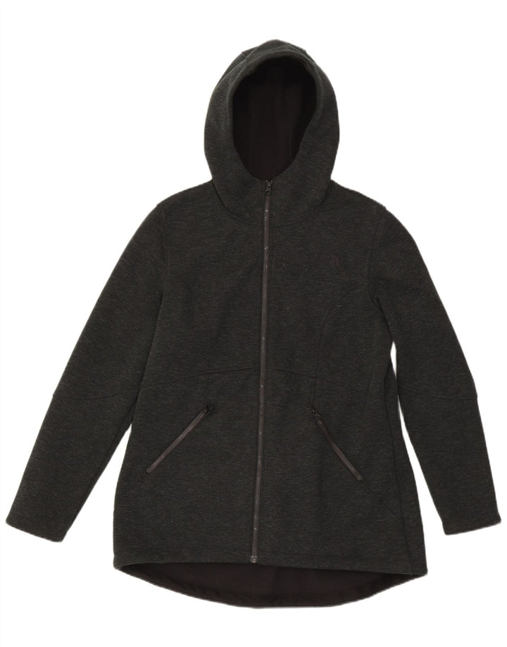 The North Face Womens Zip Hoodie Sweater UK 16 Large Grau Polyester