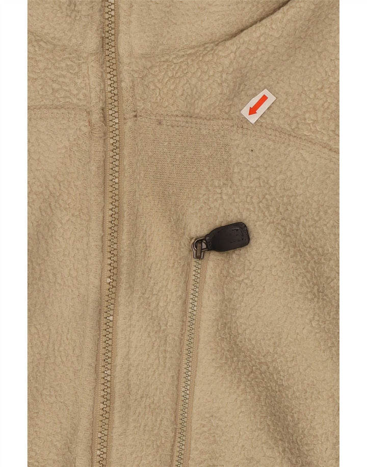 Fila Herren Fleecejacke UK 36 Small Beige Colourblock Polyester
