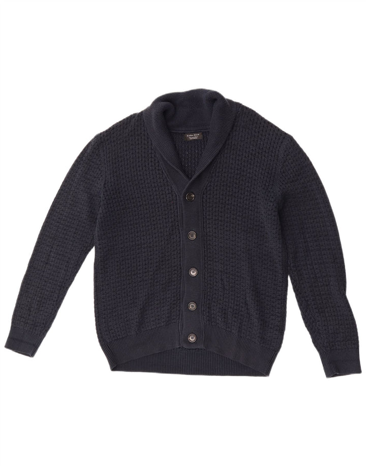 Zara Herren-Strickjacke, groß, Marineblau