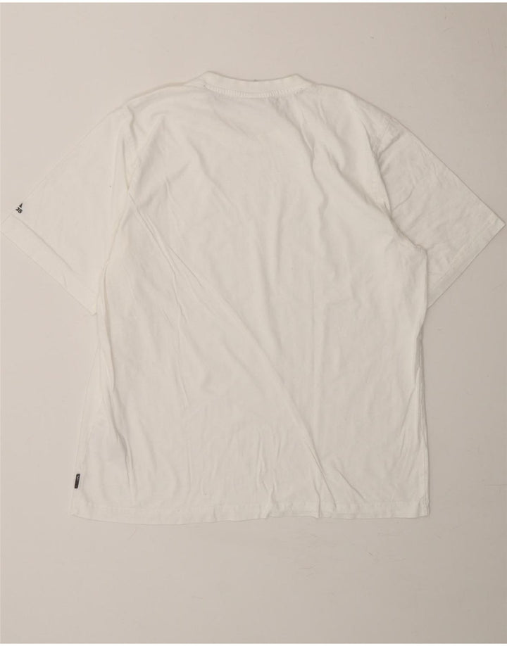ADIDAS Mens T-Shirt Top Large White Cotton Vintage Adidas and Second-Hand Adidas from Messina Hembry 