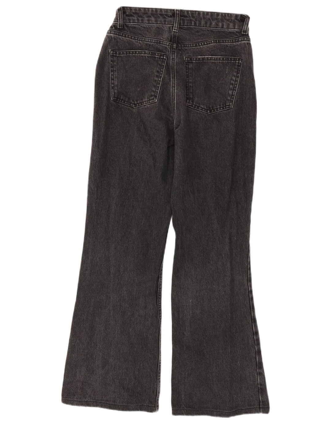Topshop Damen Schlagjeans W26 L30 Graue Baumwolle